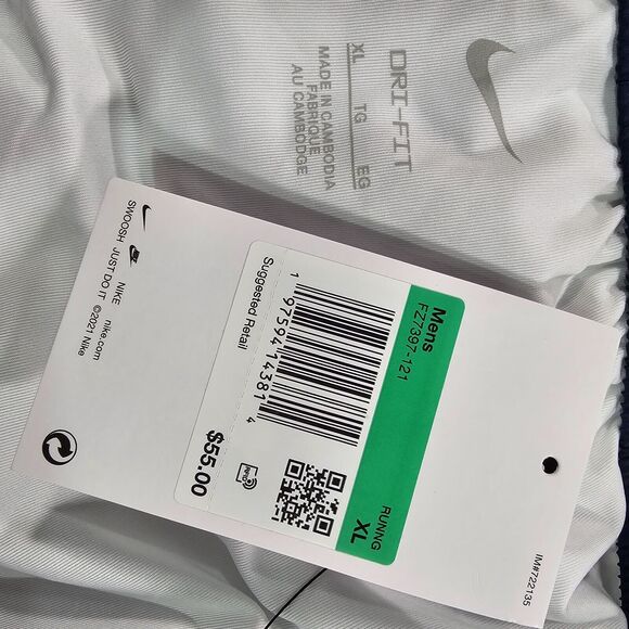 Nike MENS XL Track Club Dri-FIT 5" Brief Lined Running Shorts White FZ7397-121 - Picture 11 of 14